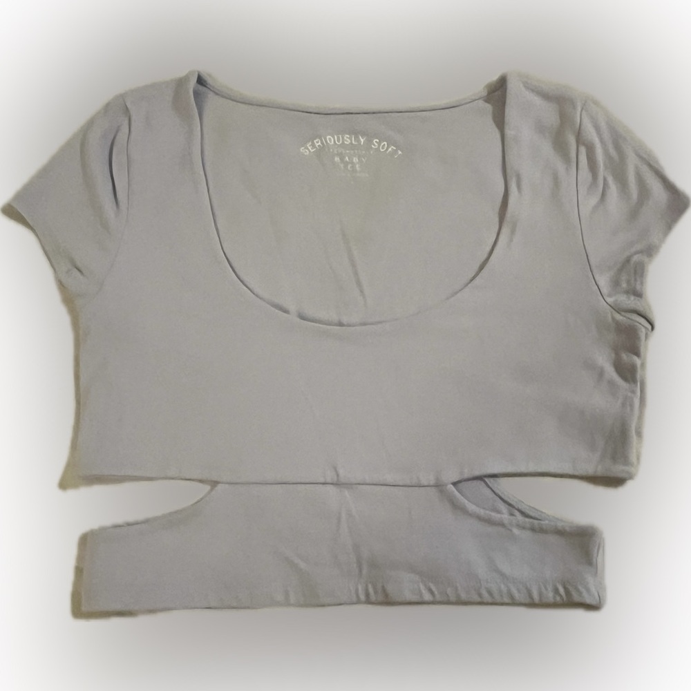 Aeropostale Light Blue Baby Tee